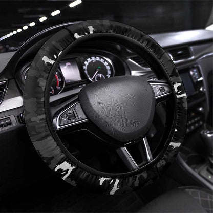 Haiti Map Camouflage Steering Wheel Cover Unique Style - African Pride