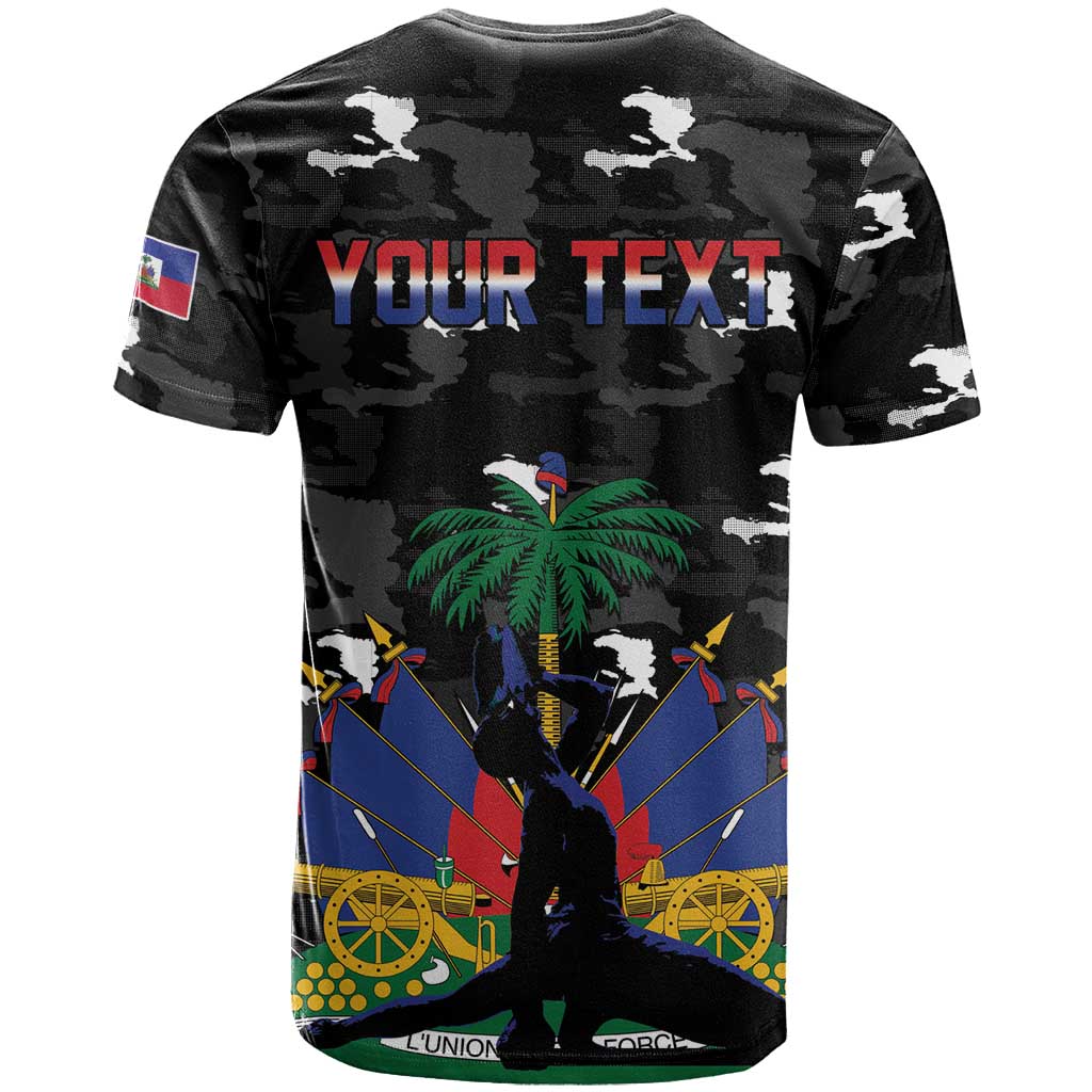 Personalized Haiti Map Camouflage T shirt Unique Style - African Pride