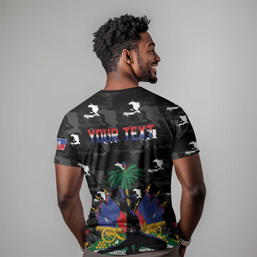 Personalized Haiti Map Camouflage T shirt Unique Style - African Pride