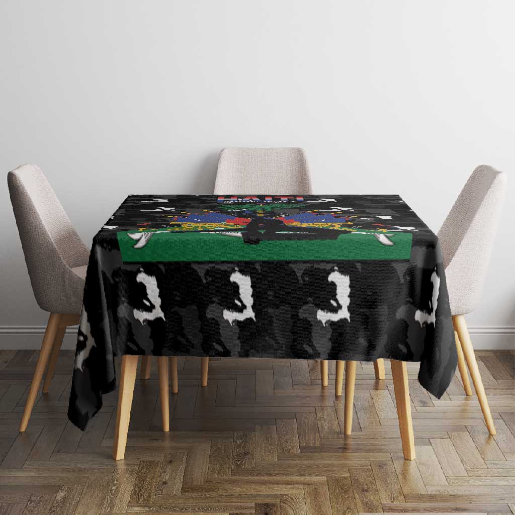 Haiti Map Camouflage Tablecloth Unique Style - African Pride
