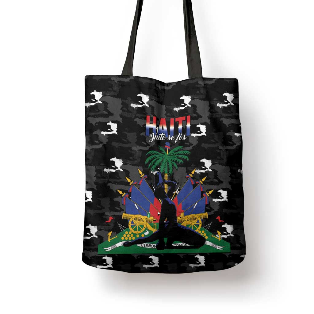 Haiti Map Camouflage Tote Bag Unique Style - African Pride