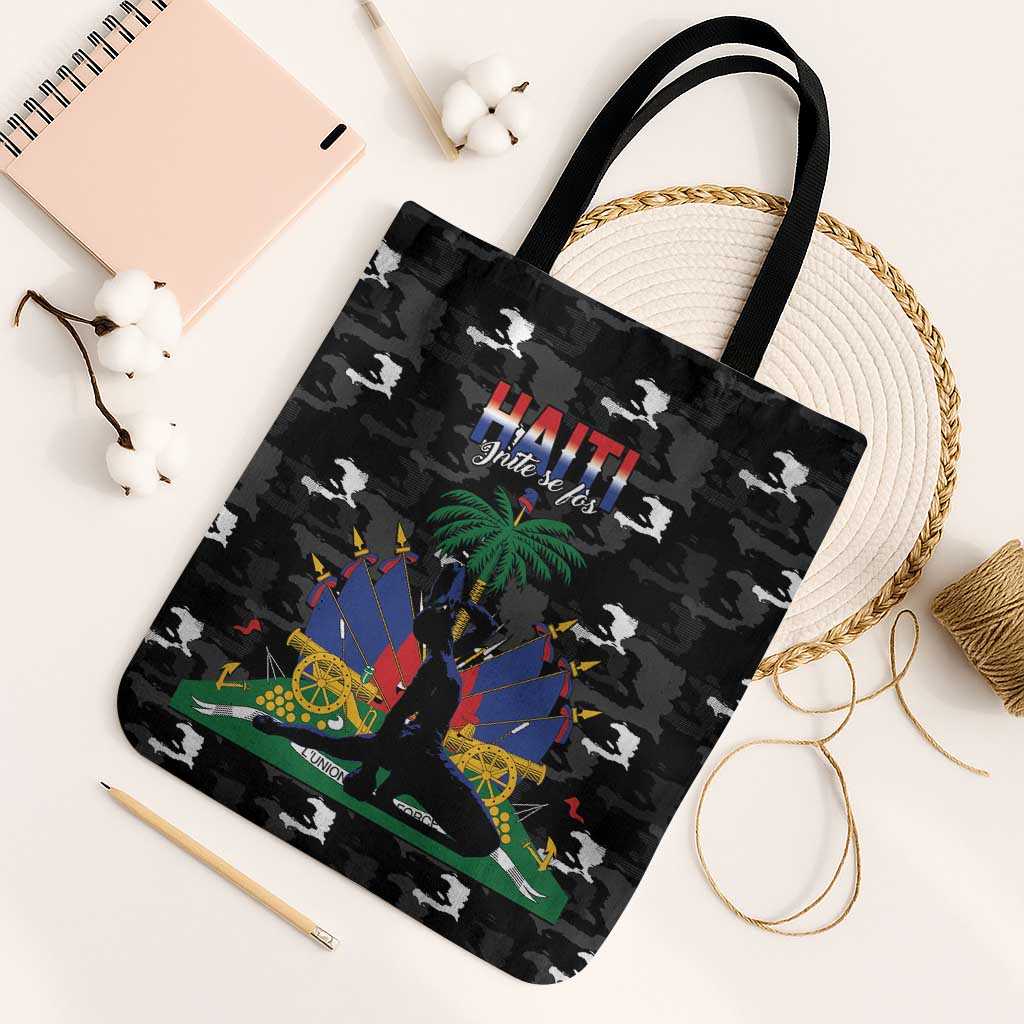 Haiti Map Camouflage Tote Bag Unique Style - African Pride