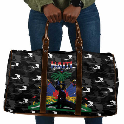 Haiti Map Camouflage Travel Bag Unique Style - African Pride