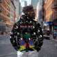 Personalized Haiti Map Camouflage Zip Hoodie Unique Style - African Pride