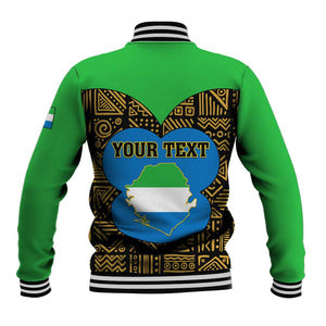 Sierra Leone Independence Day 2024 Baseball Jacket Happy 63rd Anniversary African Pattern LT01