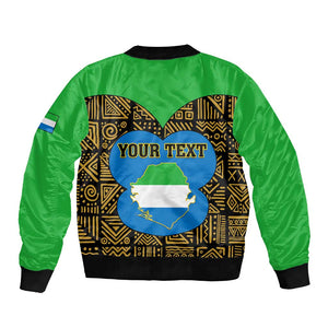 Sierra Leone Independence Day 2024 Bomber Jacket Happy 63rd Anniversary African Pattern