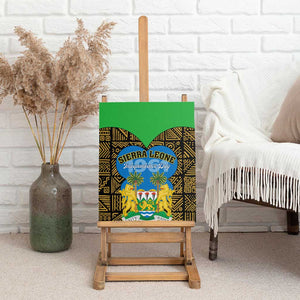 Sierra Leone Independence Day 2024 Canvas Wall Art Happy 63rd Anniversary African Pattern