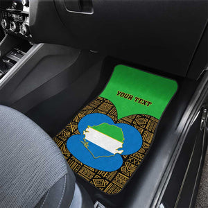 Sierra Leone Independence Day 2024 Car Mats Happy 63rd Anniversary African Pattern