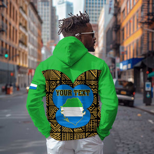 Sierra Leone Independence Day 2024 Hoodie Happy 63rd Anniversary African Pattern