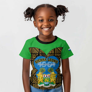 Sierra Leone Independence Day 2024 Kid T shirt Happy 63rd Anniversary African Pattern