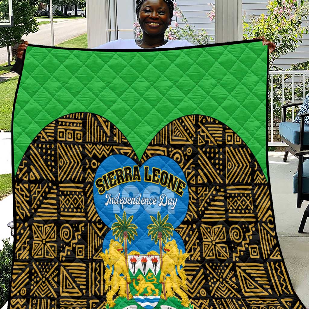 Sierra Leone Independence Day 2024 Quilt Happy 63rd Anniversary African Pattern