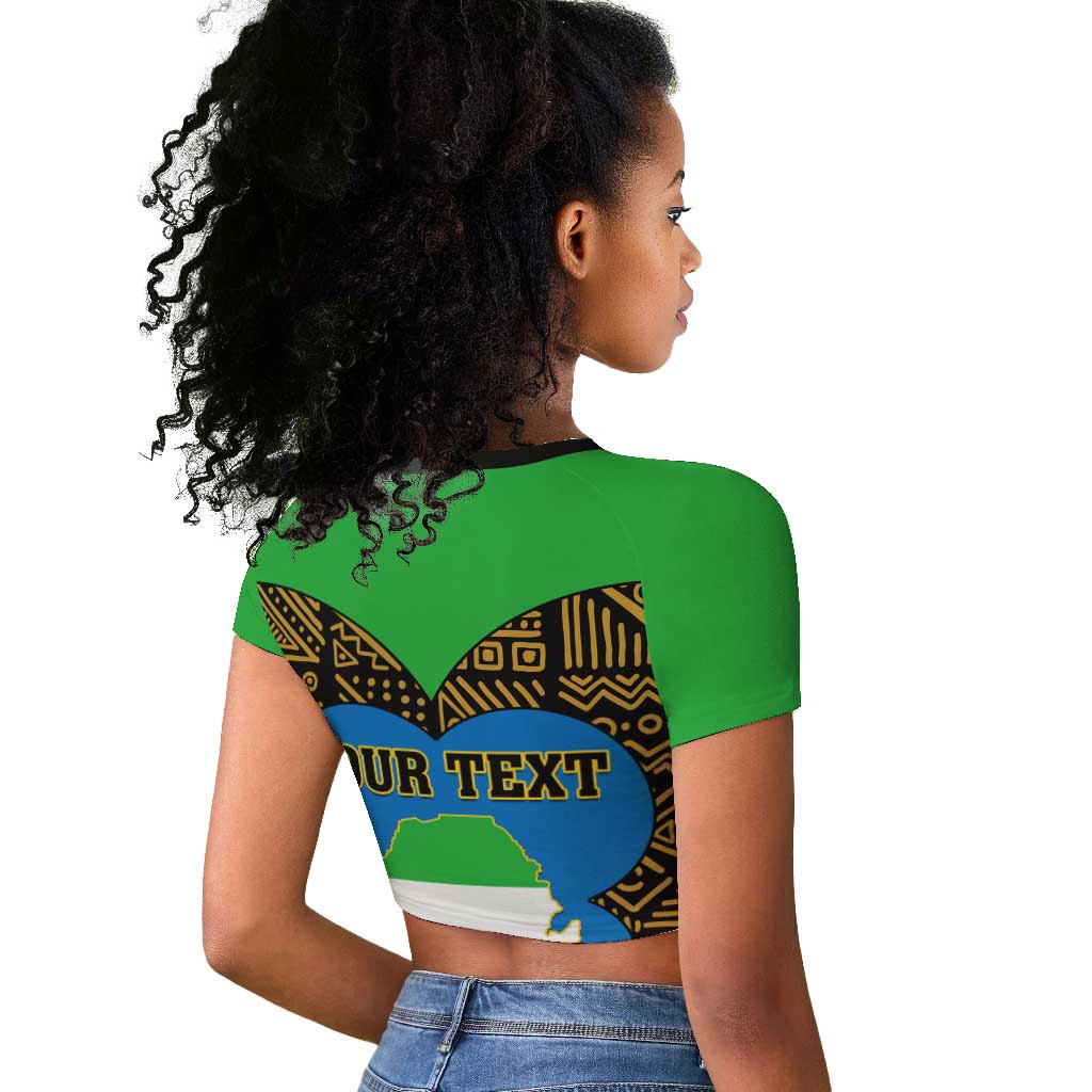 Sierra Leone Independence Day 2024 Raglan Cropped T shirt Happy 63rd Anniversary African Pattern