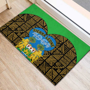 Sierra Leone Independence Day 2024 Rubber Doormat Happy 63rd Anniversary African Pattern