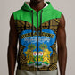 Sierra Leone Independence Day 2024 Sleeveless Zip Hoodie Happy 63rd Anniversary African Pattern - African Pride