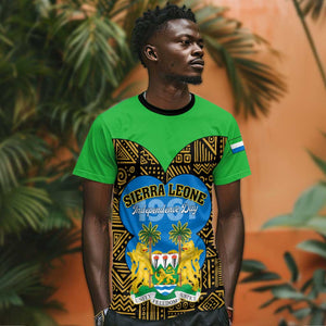 Sierra Leone Independence Day 2024 T shirt Happy 63rd Anniversary African Pattern