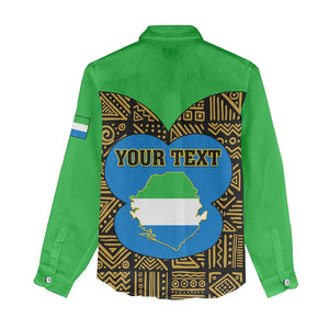 Sierra Leone Independence Day 2024 Women Casual Shirt Happy 63rd Anniversary African Pattern