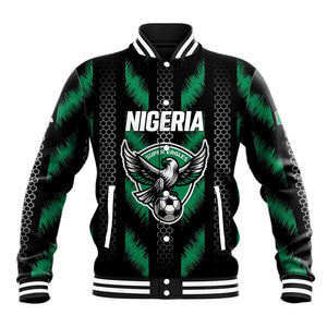 Custom Football Nigeria Baseball Jacket Soar Super Eagles