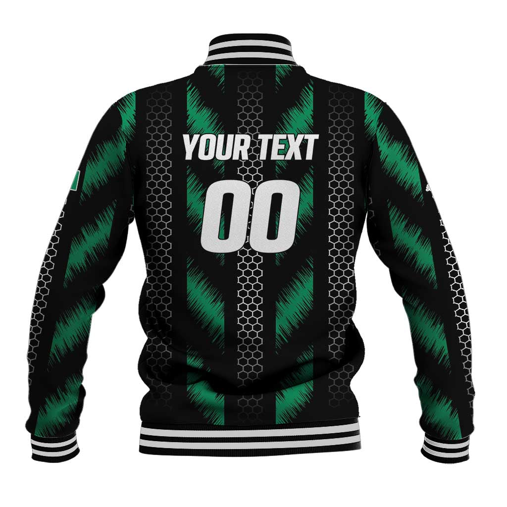 Custom Football Nigeria Baseball Jacket Soar Super Eagles