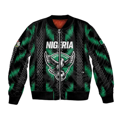 Custom Football Nigeria Bomber Jacket Soar Super Eagles