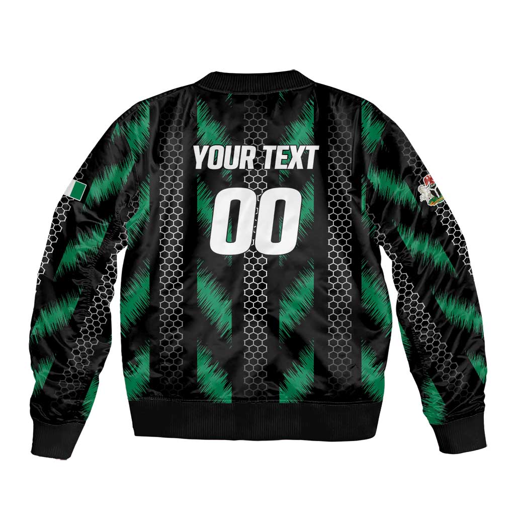 Custom Football Nigeria Bomber Jacket Soar Super Eagles