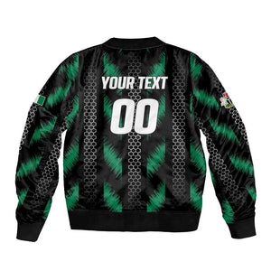 Custom Football Nigeria Bomber Jacket Soar Super Eagles