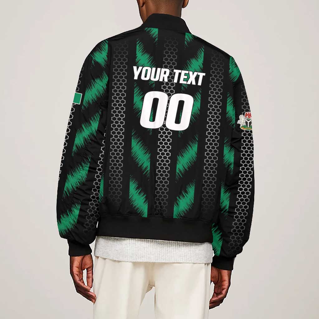 Custom Football Nigeria Bomber Jacket Soar Super Eagles