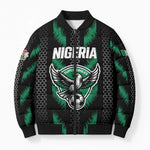 Custom Football Nigeria Bomber Puffer Jacket Soar Super Eagles