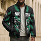 Custom Football Nigeria Bomber Puffer Jacket Soar Super Eagles