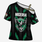 Custom Football Nigeria Cross Shoulder Shirt Soar Super Eagles