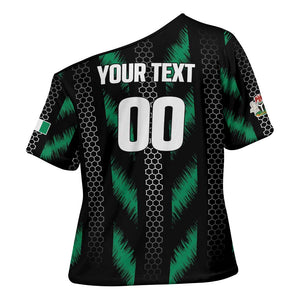 Custom Football Nigeria Cross Shoulder Shirt Soar Super Eagles