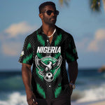 Custom Football Nigeria Hawaiian Shirt Soar Super Eagles