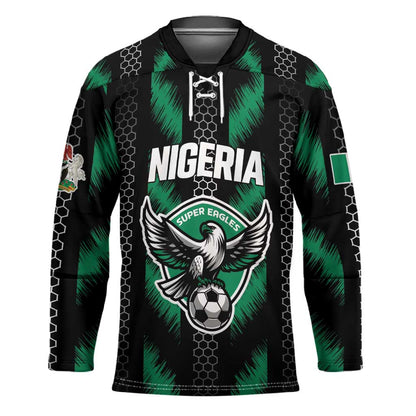 Custom Football Nigeria Hockey Jersey Soar Super Eagles