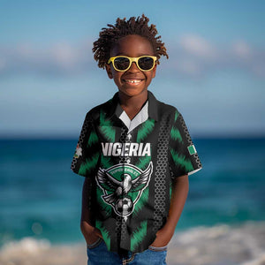 Custom Football Nigeria Kid Hawaiian Shirt Soar Super Eagles