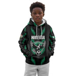 Custom Football Nigeria Kid Hoodie Soar Super Eagles