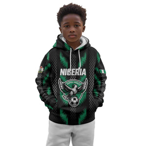 Custom Football Nigeria Kid Hoodie Soar Super Eagles