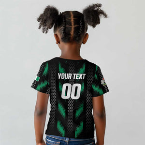 Custom Football Nigeria Kid T shirt Soar Super Eagles