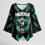 Custom Football Nigeria Kimono Sleeve Blouse Soar Super Eagles