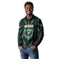 Custom Football Nigeria Long Sleeve Polo Shirt Soar Super Eagles