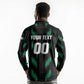 Custom Football Nigeria Long Sleeve Polo Shirt Soar Super Eagles