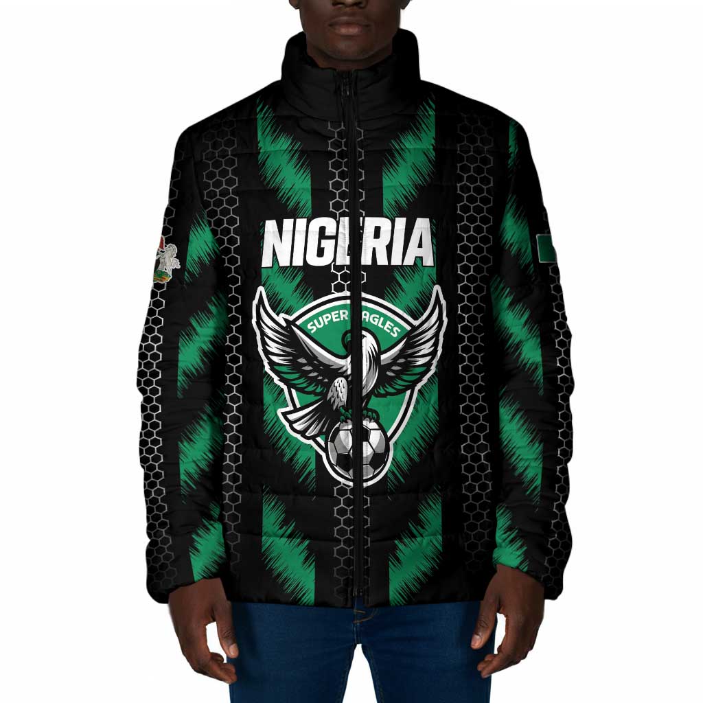 Custom Football Nigeria Padded Jacket Soar Super Eagles
