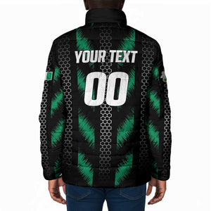 Custom Football Nigeria Padded Jacket Soar Super Eagles