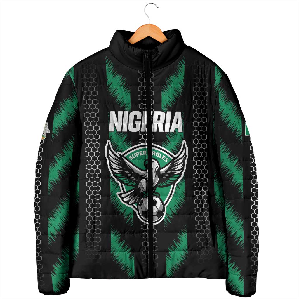Custom Football Nigeria Padded Jacket Soar Super Eagles