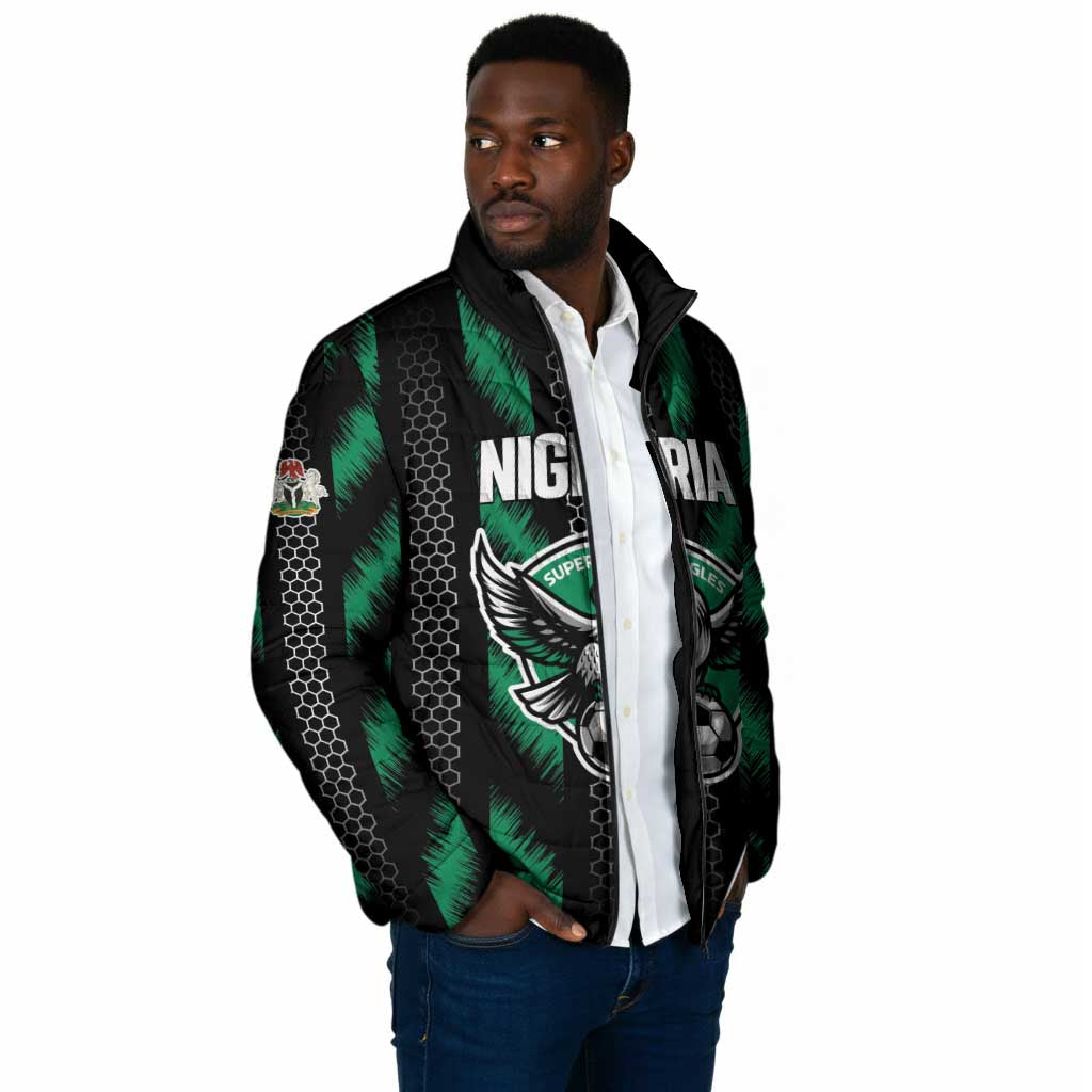 Custom Football Nigeria Padded Jacket Soar Super Eagles
