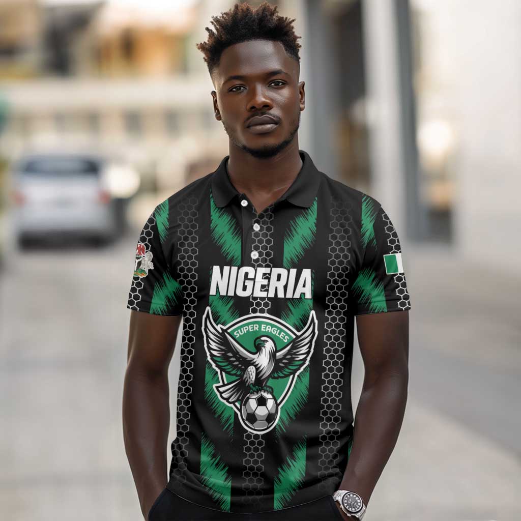Custom Football Nigeria Polo Shirt Soar Super Eagles