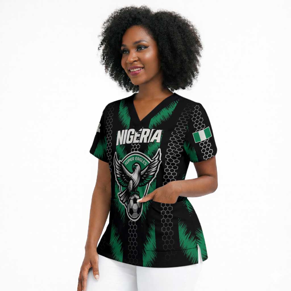 Custom Football Nigeria Scrub Top Soar Super Eagles