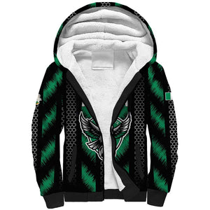Custom Football Nigeria Sherpa Hoodie Soar Super Eagles