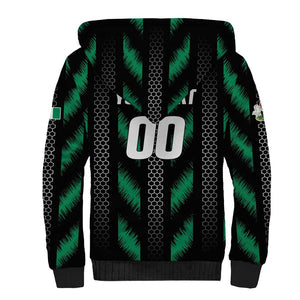 Custom Football Nigeria Sherpa Hoodie Soar Super Eagles