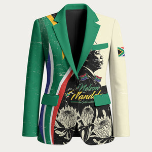 Personalized Nelson Mandela Day Blazer South Africa Vintage Stylized