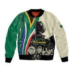 Personalized Nelson Mandela Day Bomber Jacket South Africa Vintage Stylized