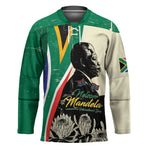 Personalized Nelson Mandela Day Hockey Jersey South Africa Vintage Stylized
